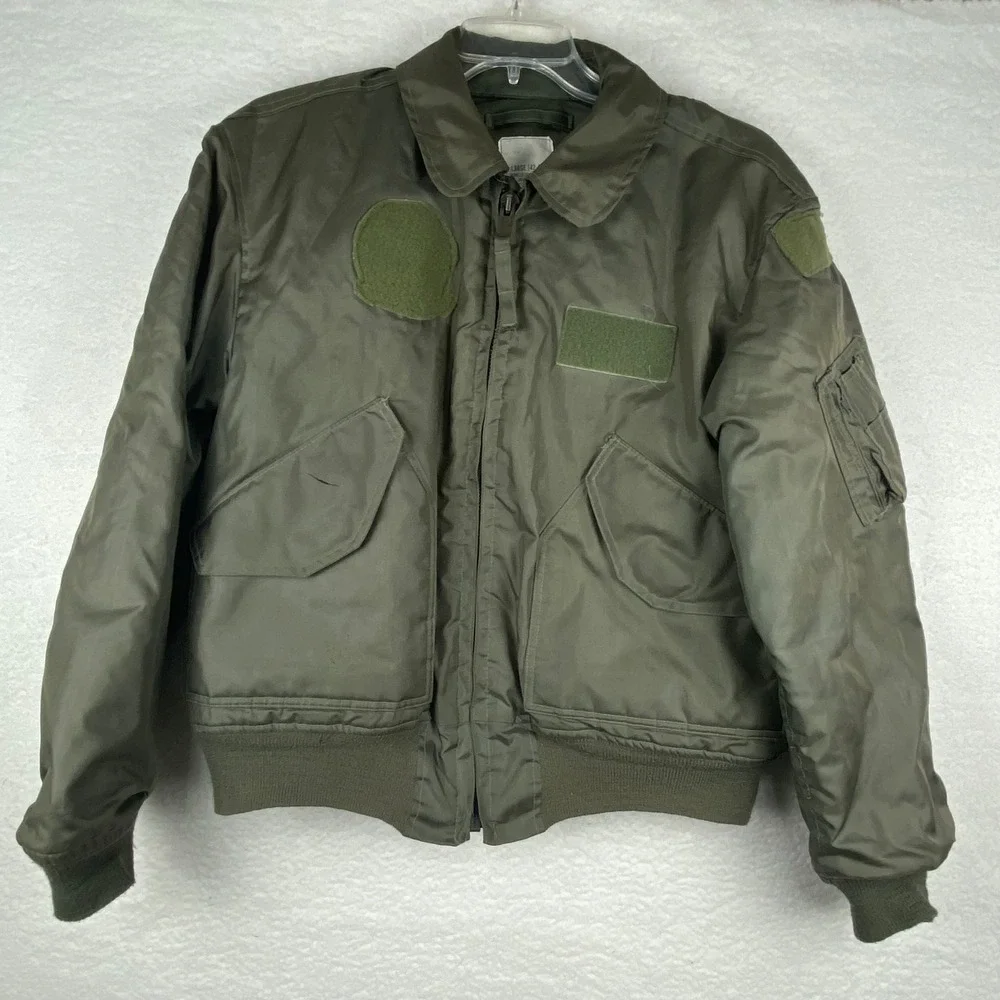 Vintage 1992 Isratex CWU-45/P Flyer's Jacket Large Olive‎ Drab Aramid Military